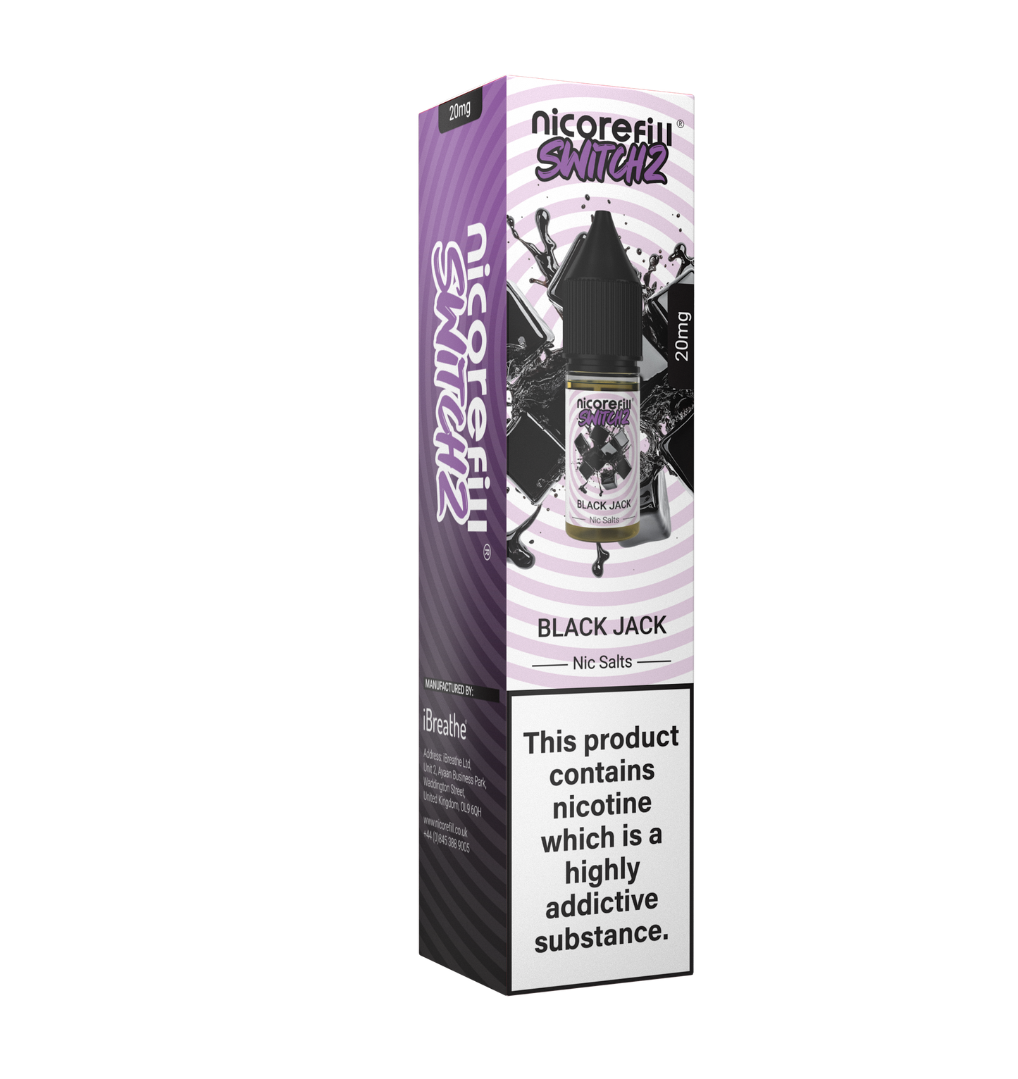Switch2 Black Jack 10ml Nic Salt (Pack of 10)