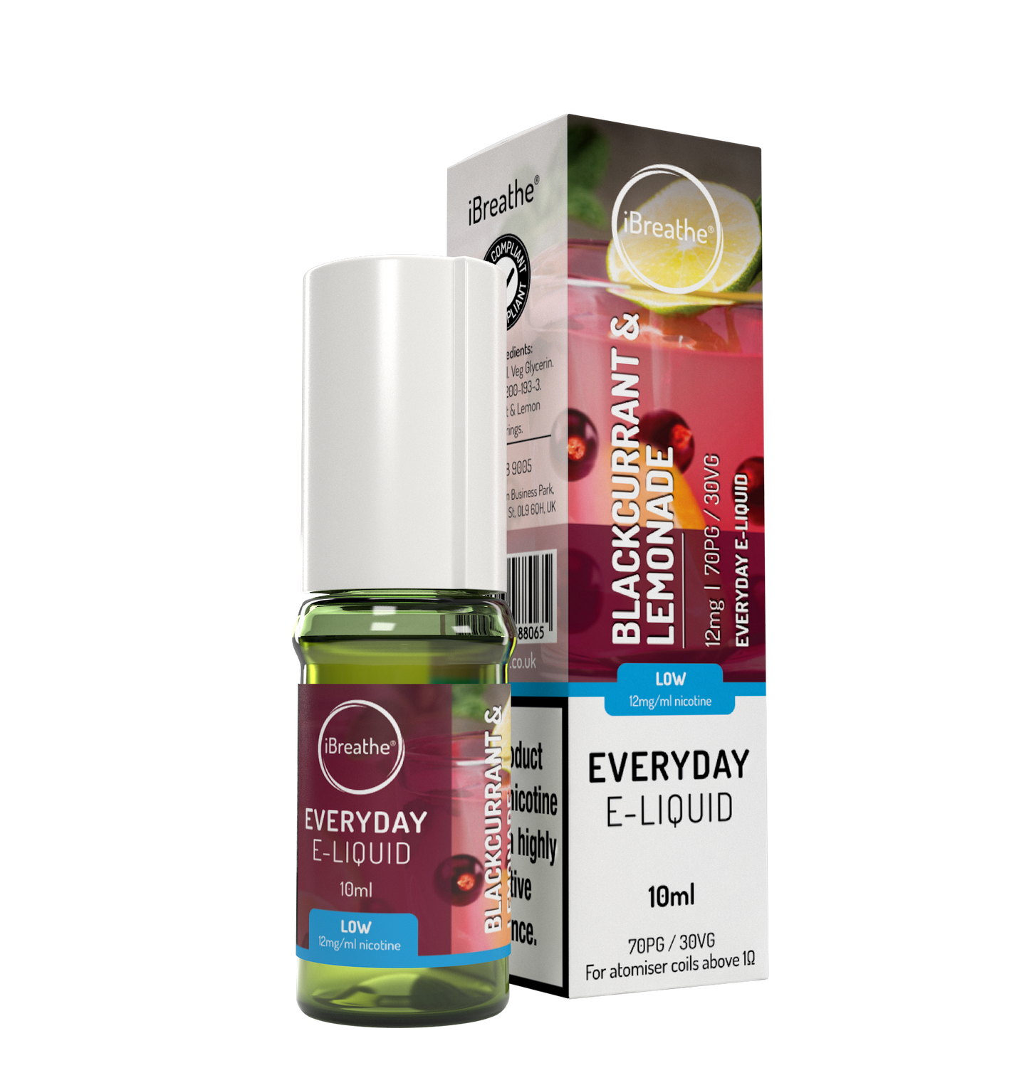 iBreathe Everyday 10ml - Blackcurrant Lemonade (Pack of 5)