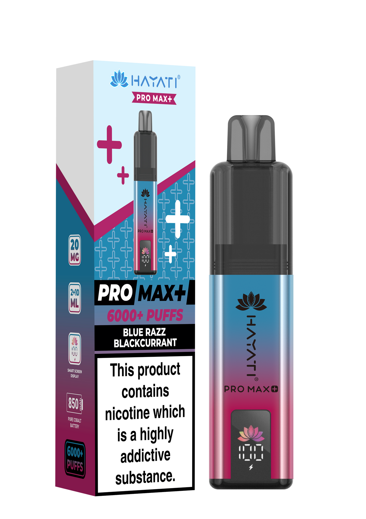 Hayati Pro Max+ 6000 - Blue Razz Blackcurrant 20mg (Pack of 5)