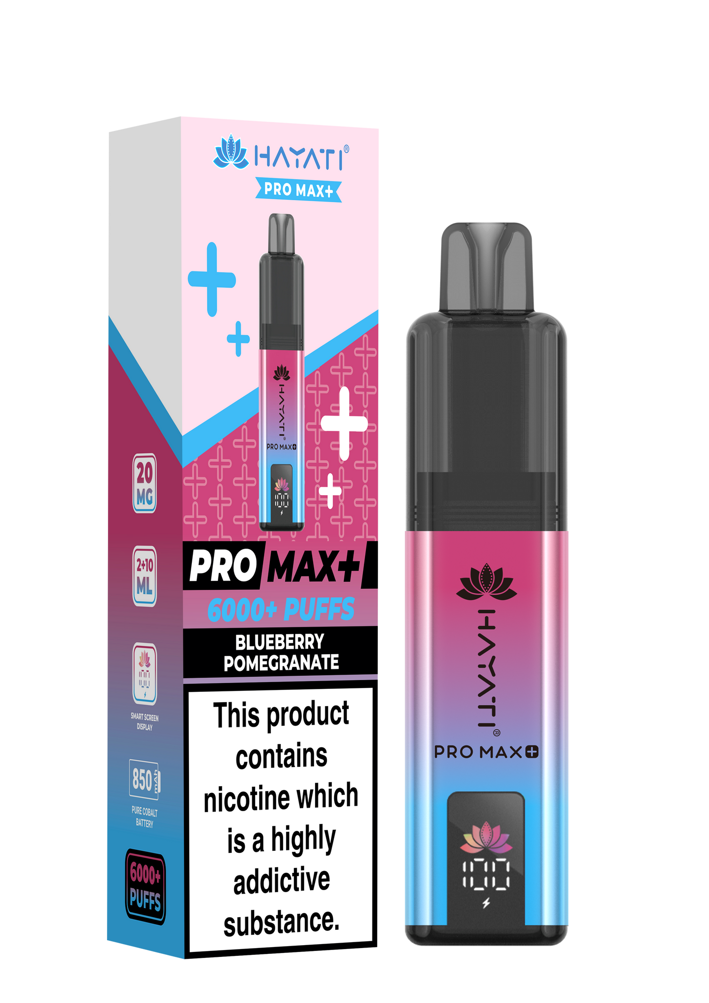 Hayati Pro Max+ 6000 - Blueberry Pomegranate 20mg (Pack of 5)