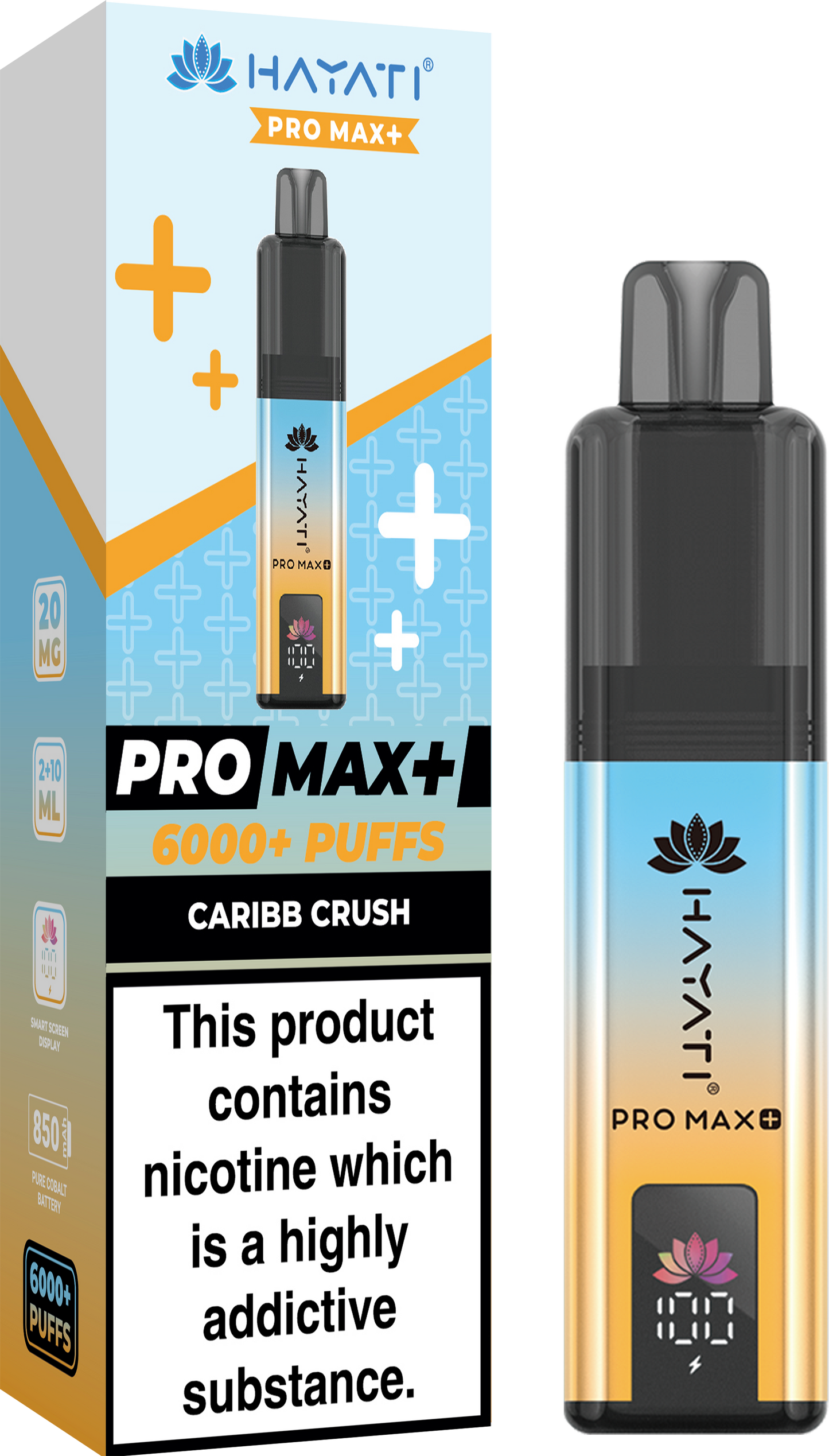 Hayati Pro Max+ 6000 - Caribb Crush 20mg (Pack of 5)