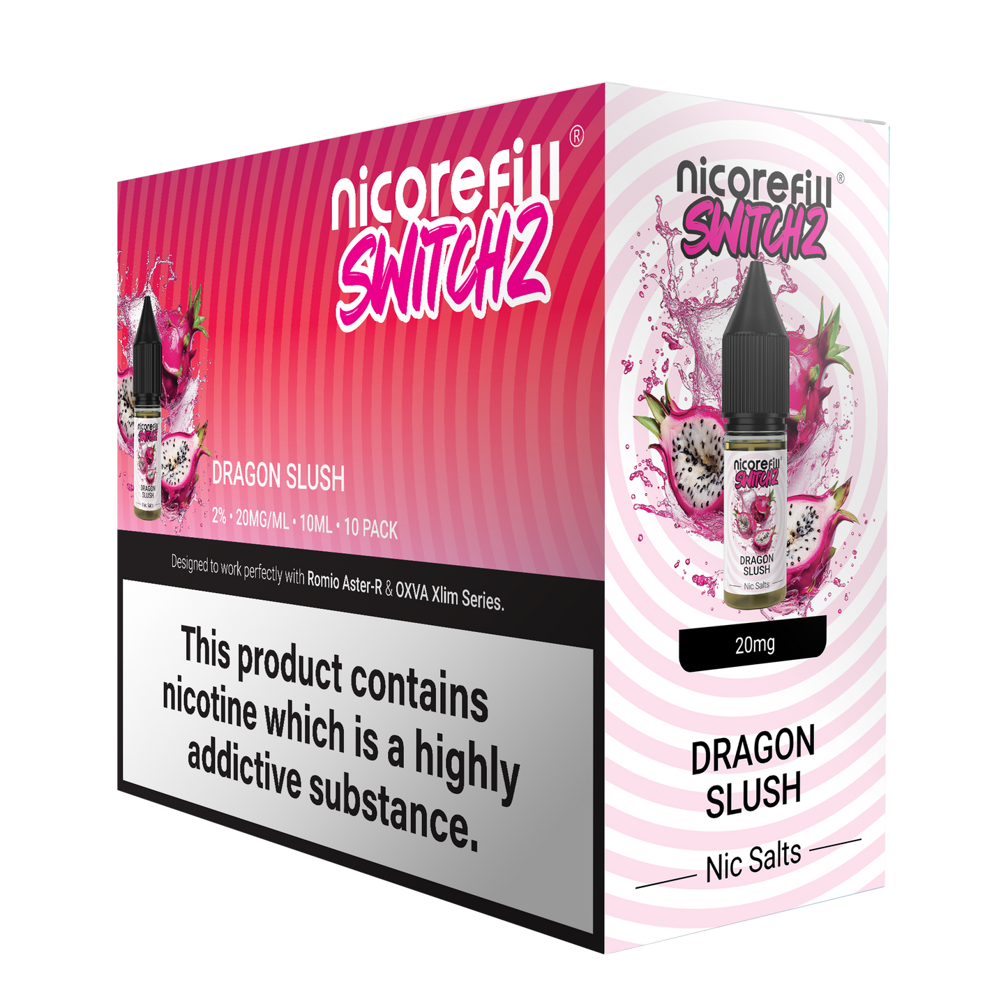 Switch2 Dragon Slush 10ml Nic Salt (Pack of 10)