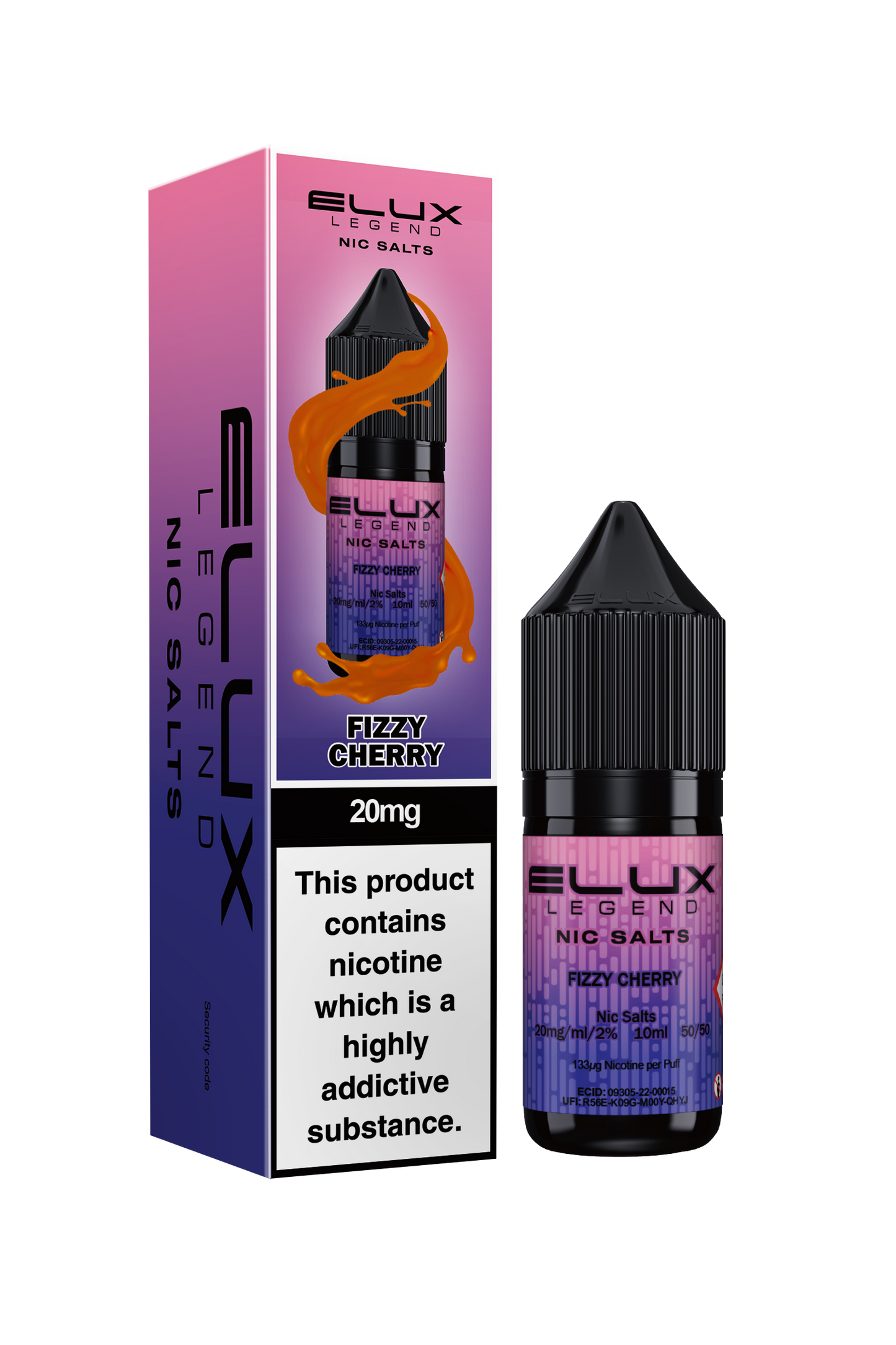 ELUX Legend - Fizzy Cherry - 10ml Nic Salts (Pack of 10)