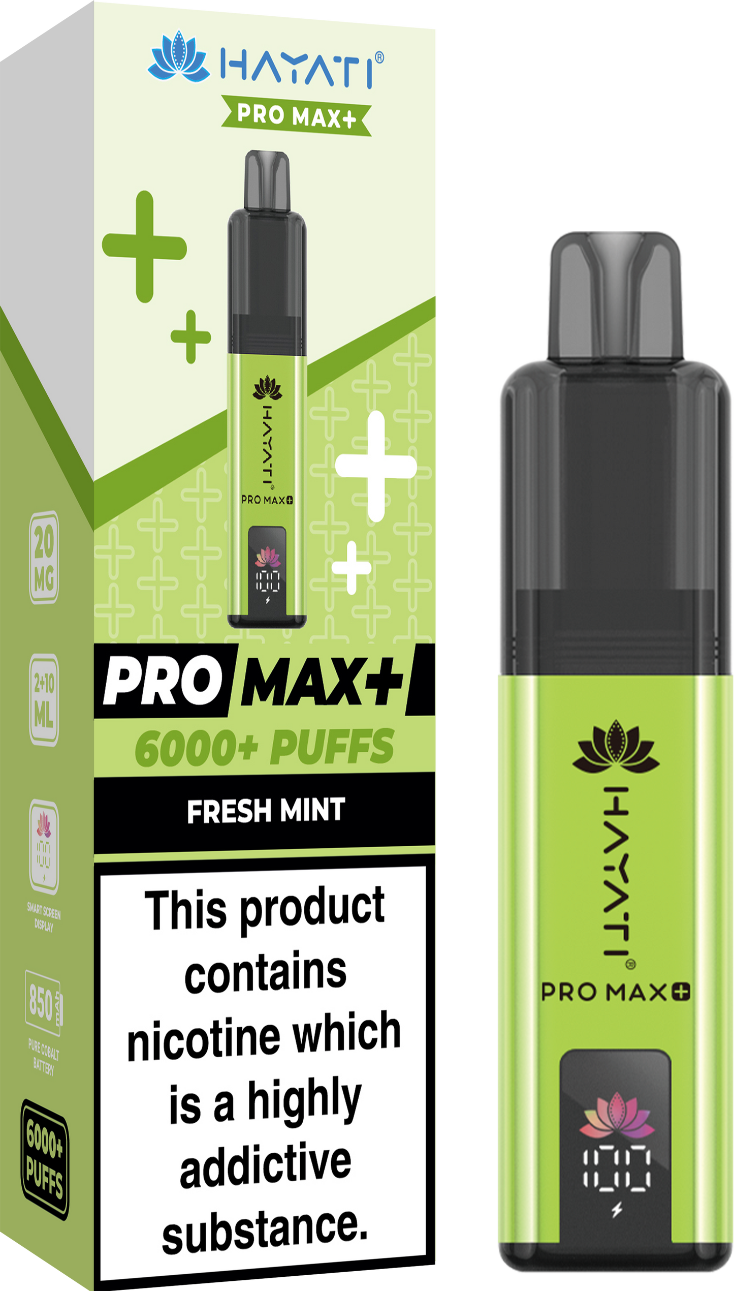 Hayati Pro Max+ 6000 - Fresh Mint 20mg (Pack of 5)