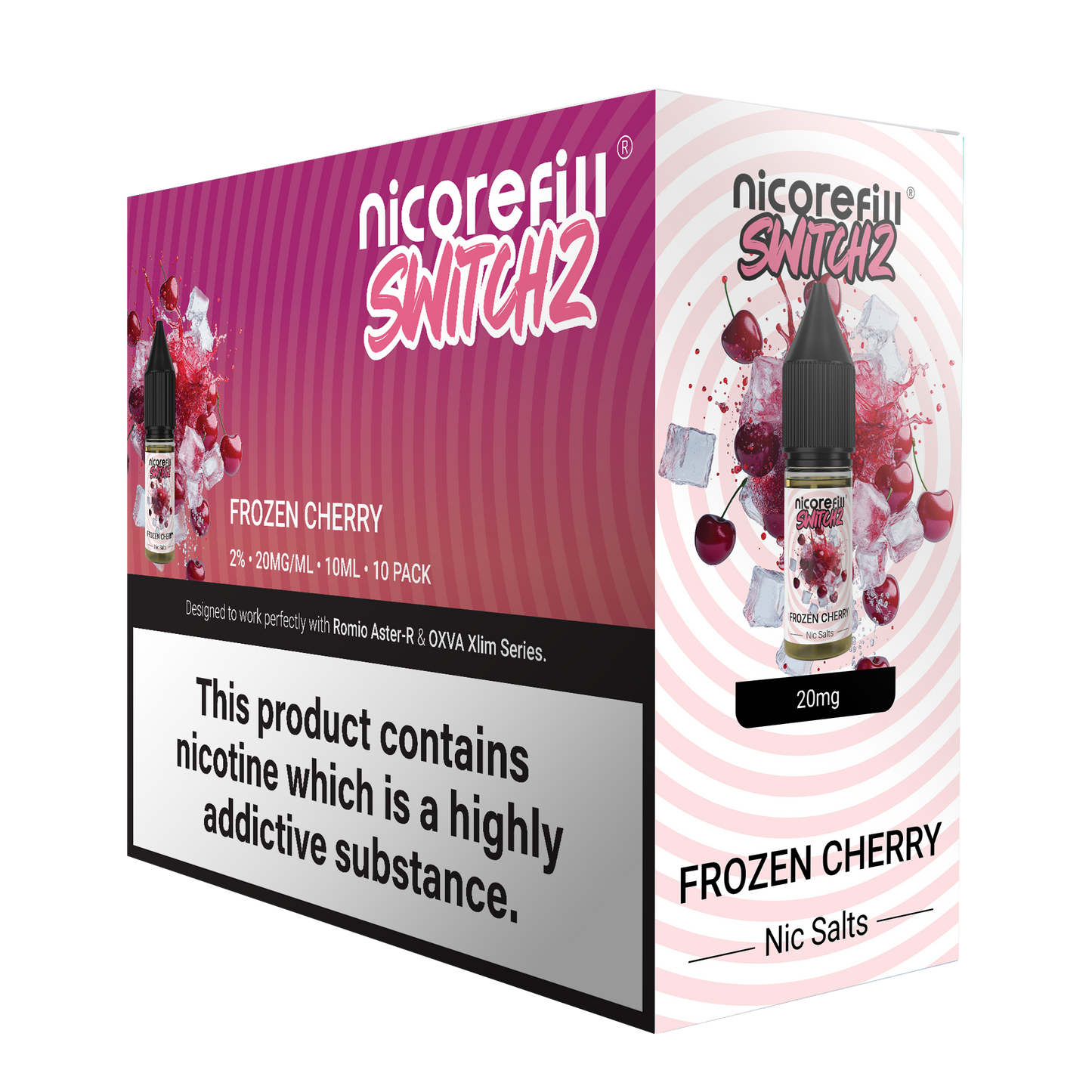 Switch2 Frozen Cherry 10ml Nic Salt (Pack of 10)