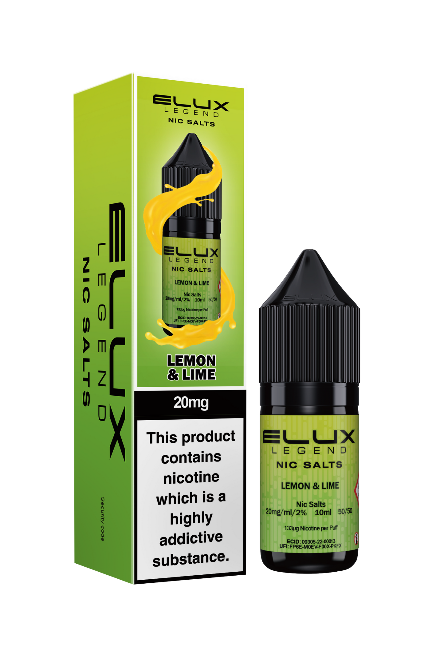ELUX Legend - Lemon & Lime - 10ml Nic Salts (Pack of 10)
