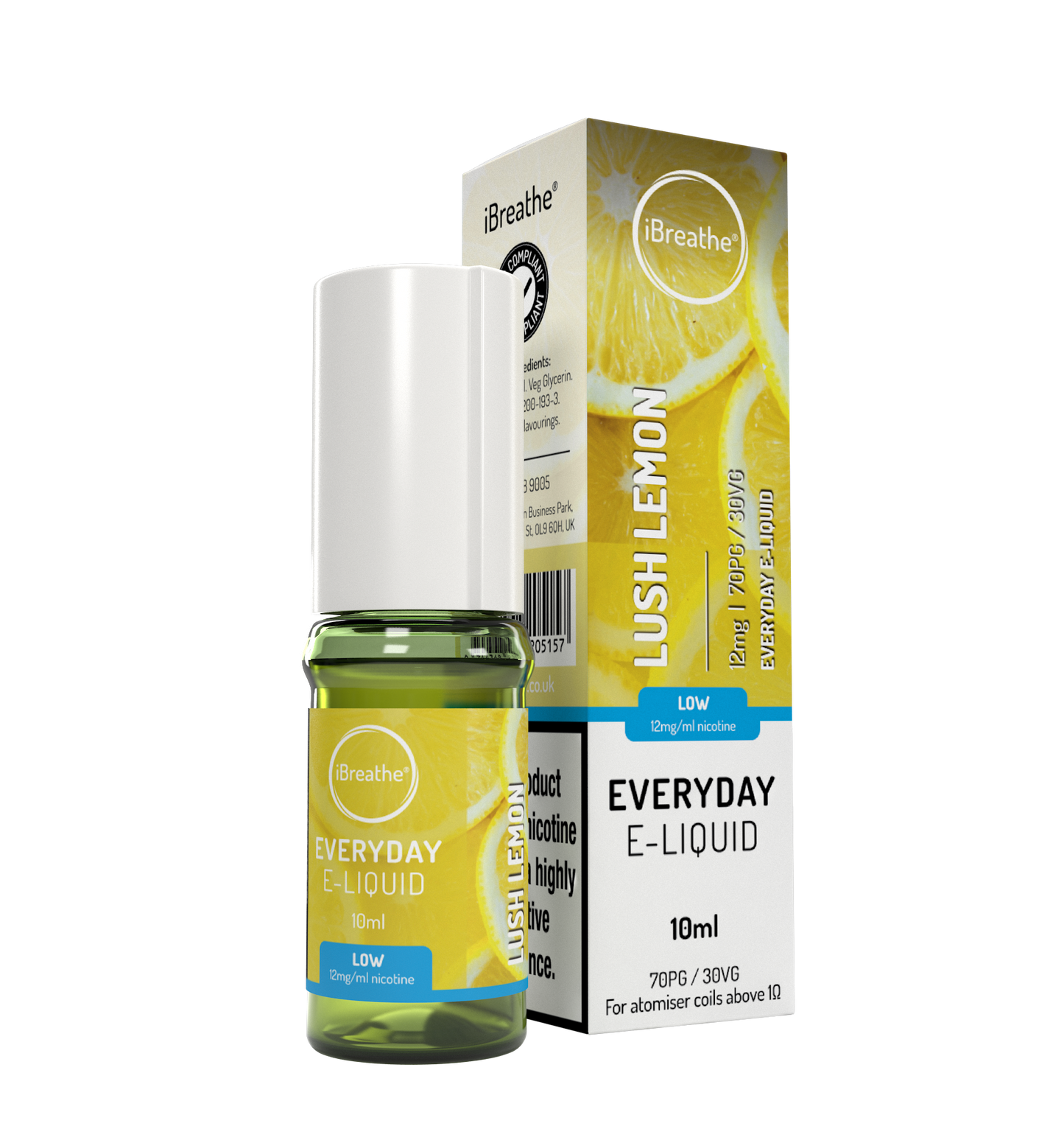 iBreathe Everyday 10ml - Lush Lemon (Pack of 5)