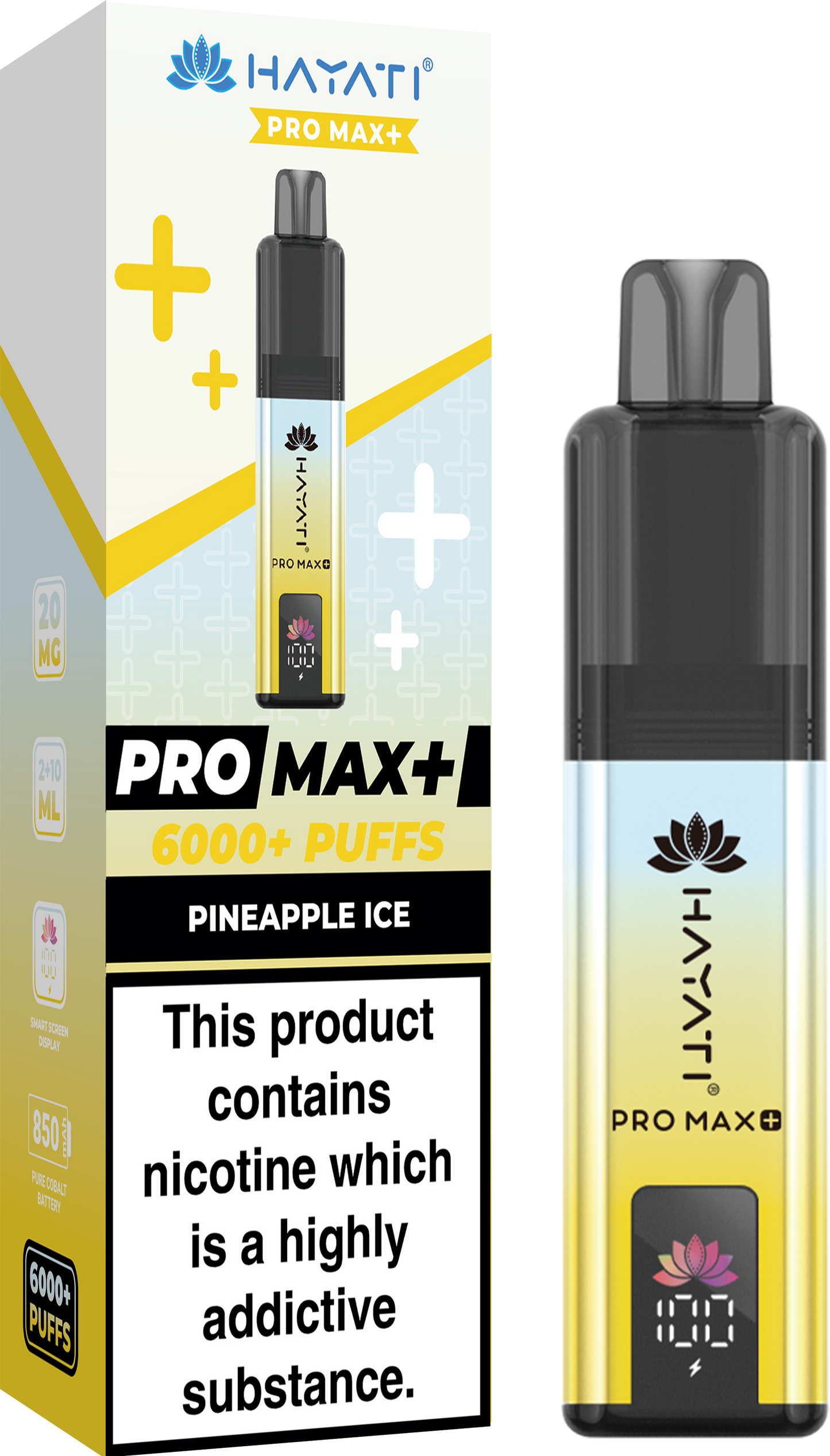 Hayati Pro Max+ 6000 - Pineapple Ice 20mg (Pack of 5)
