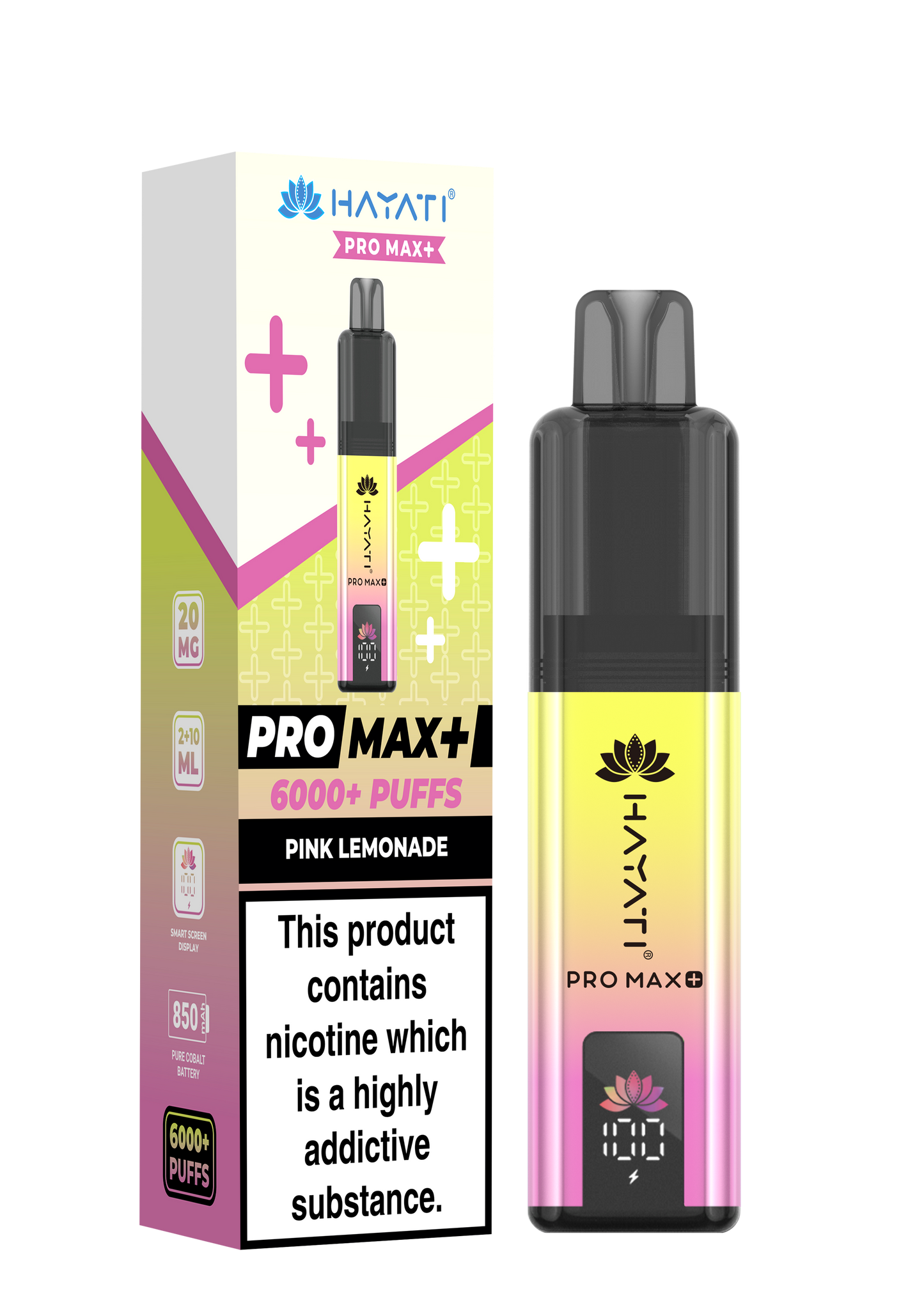 Hayati Pro Max+ 6000 - Pink Lemonade 20mg (Pack of 5)