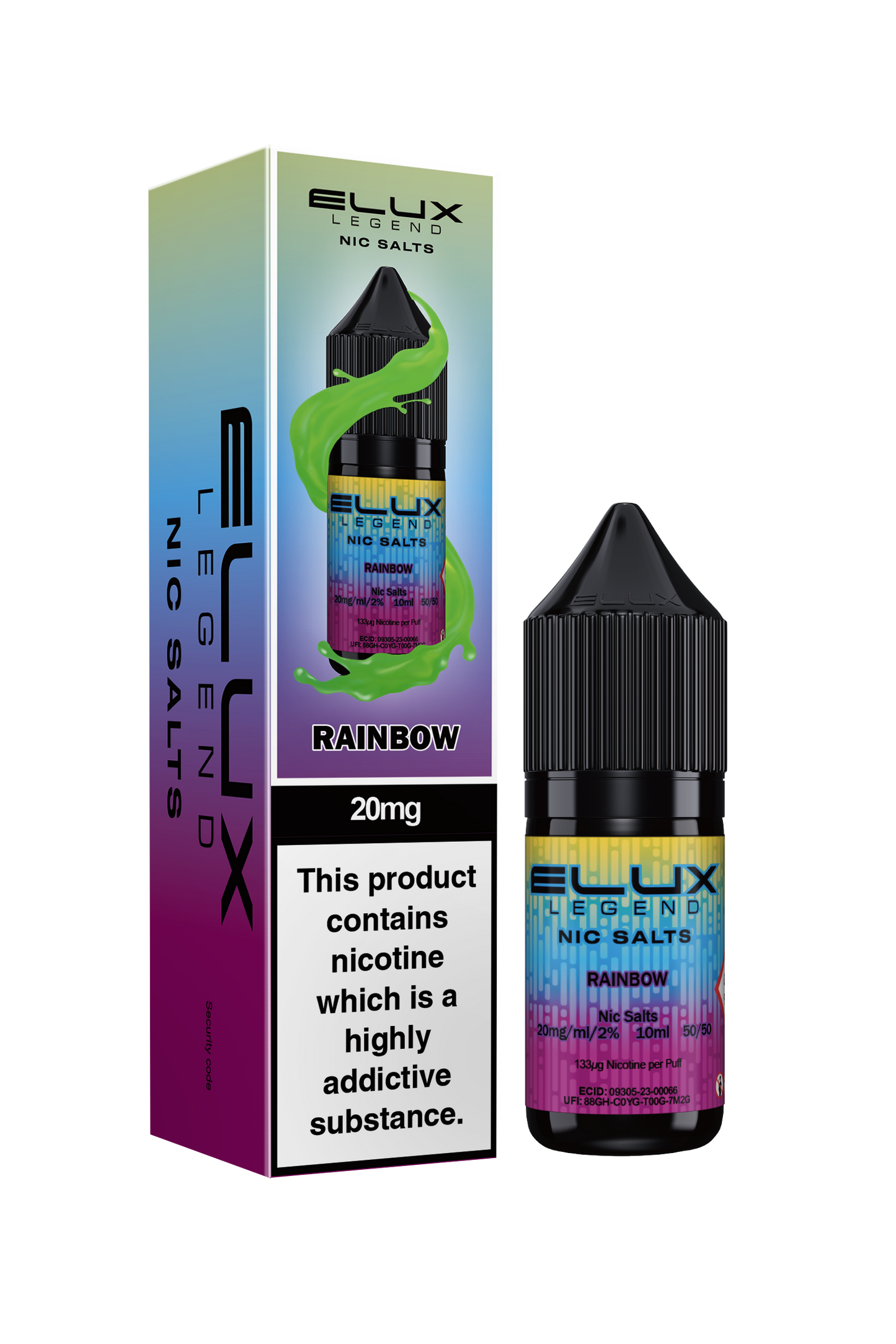 ELUX Legend - Rainbow - 10ml Nic Salts (Pack of 10)