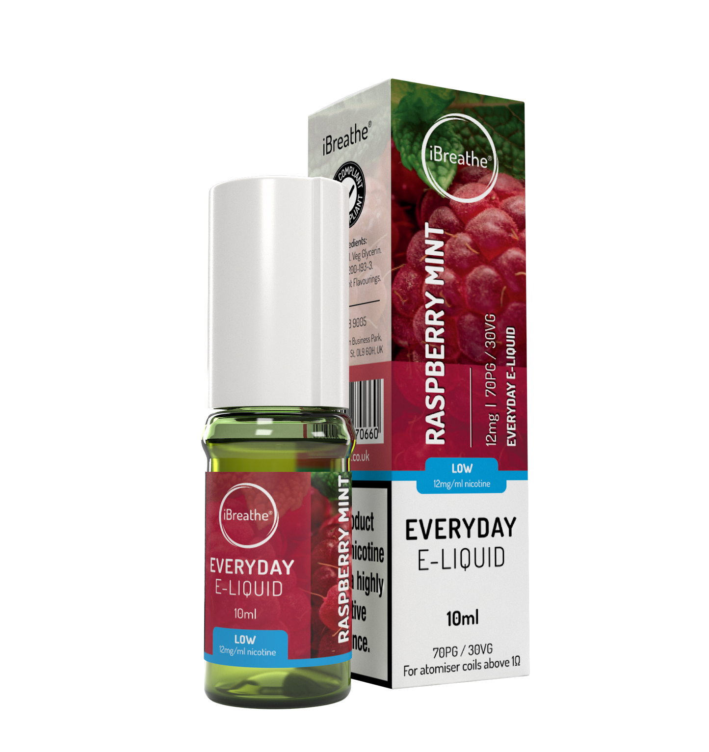 iBreathe Everyday 10ml - Raspberry Mint (Pack of 5)