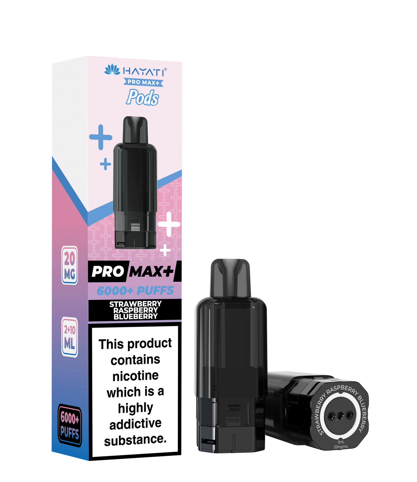 Hayati Pro Max+ Refill Pods - Strawberry Raspberry Blueberry 20mg (Pack of 5)