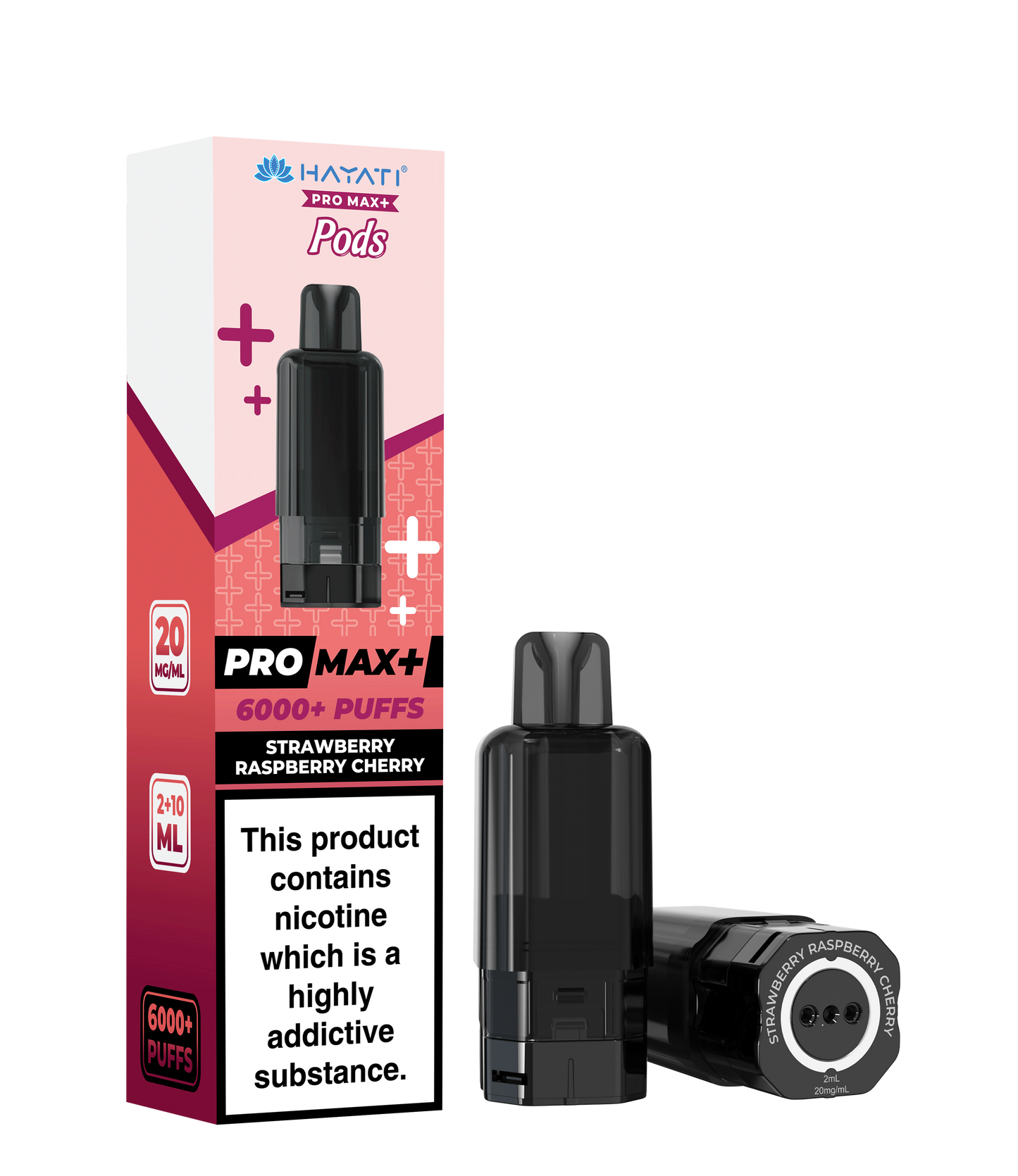 Hayati Pro Max+ Refill Pods - Strawberry Raspberry Cherry 20mg (Pack of 5)