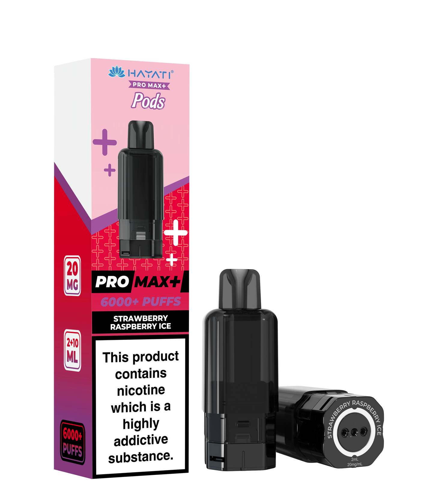 Hayati Pro Max+ Refill Pods - Strawberry Raspberry Ice 20mg (Pack of 5)