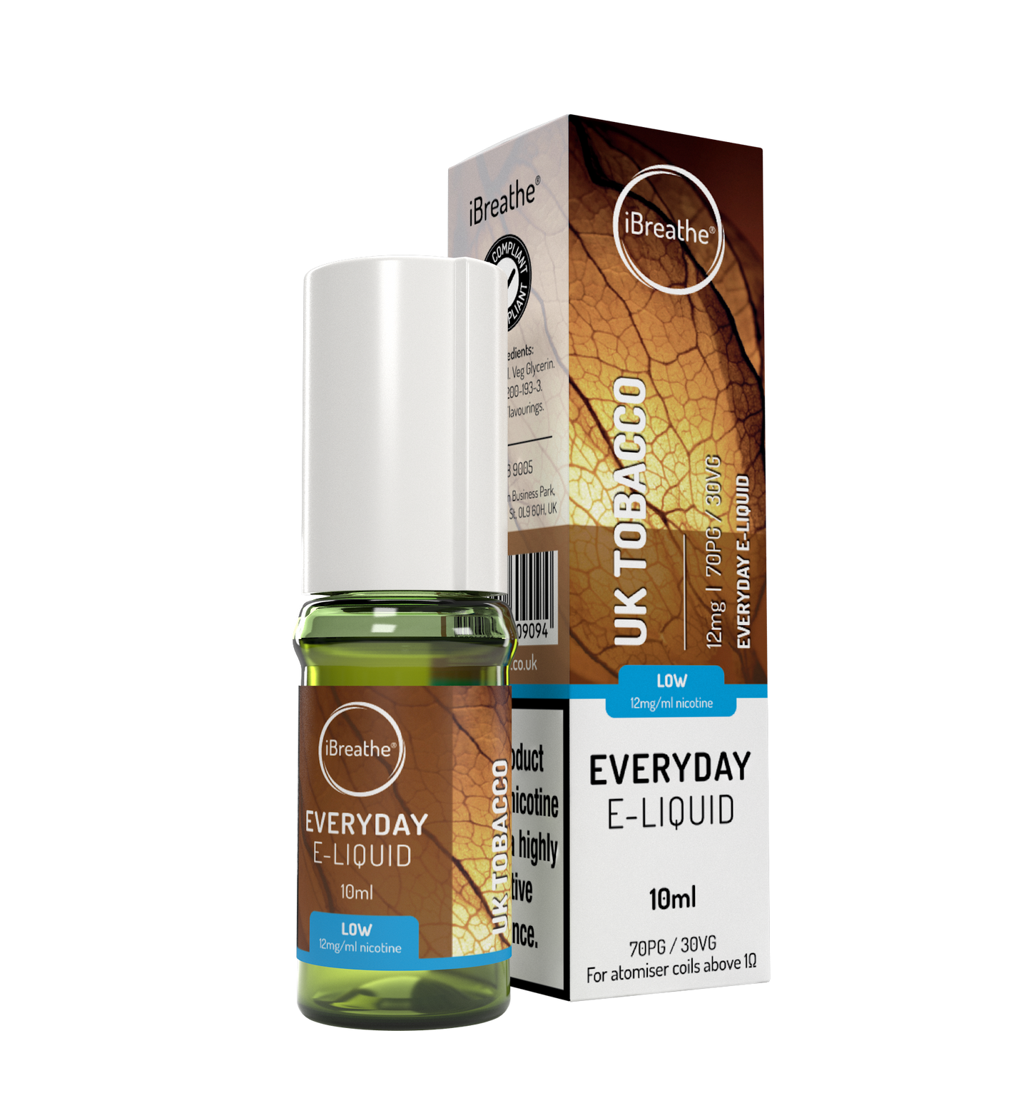 iBreathe Everyday 10ml - UK Tobacco (Pack of 5)