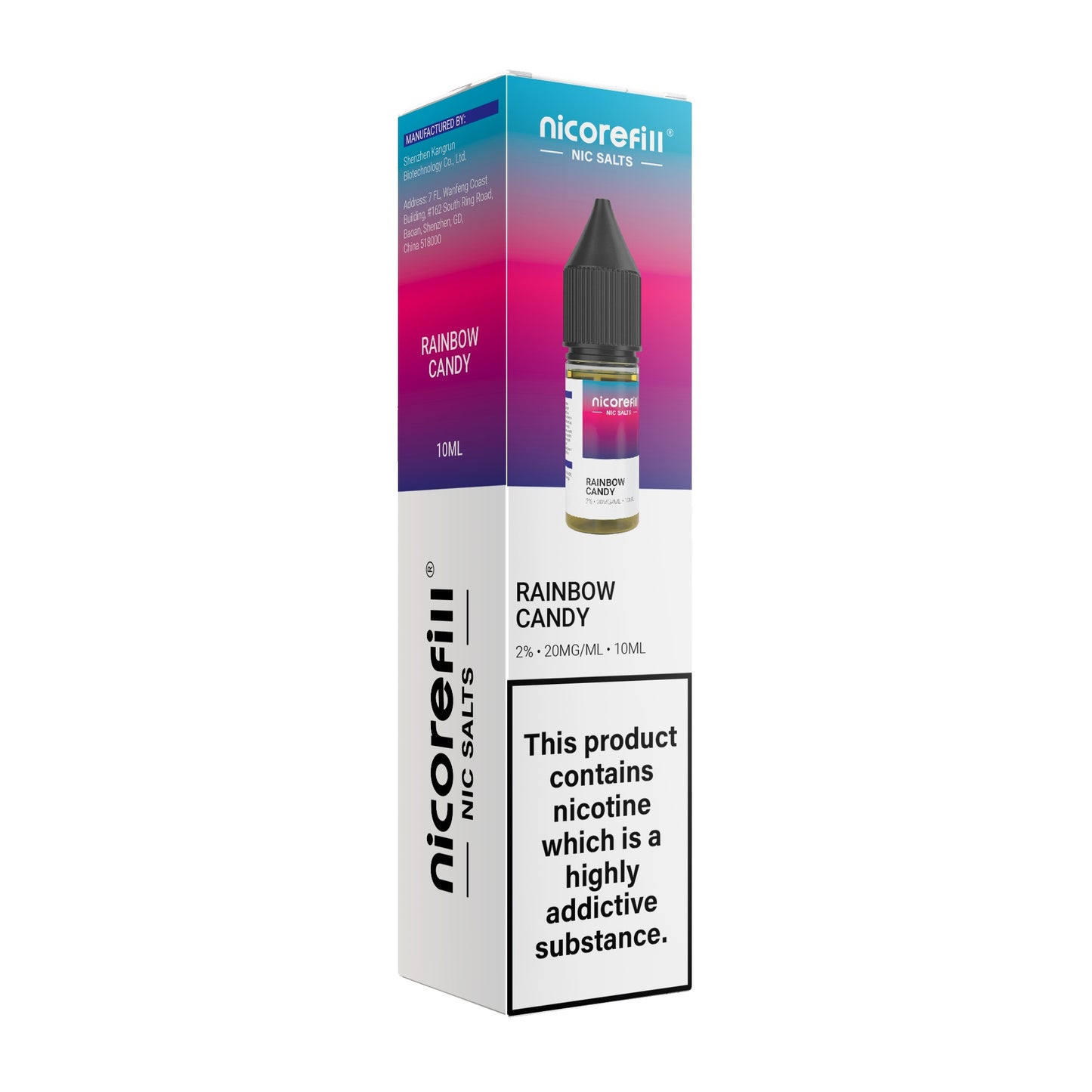 Nicorefill Rainbow Candy 10ml Nic Salt (Pack of 10)