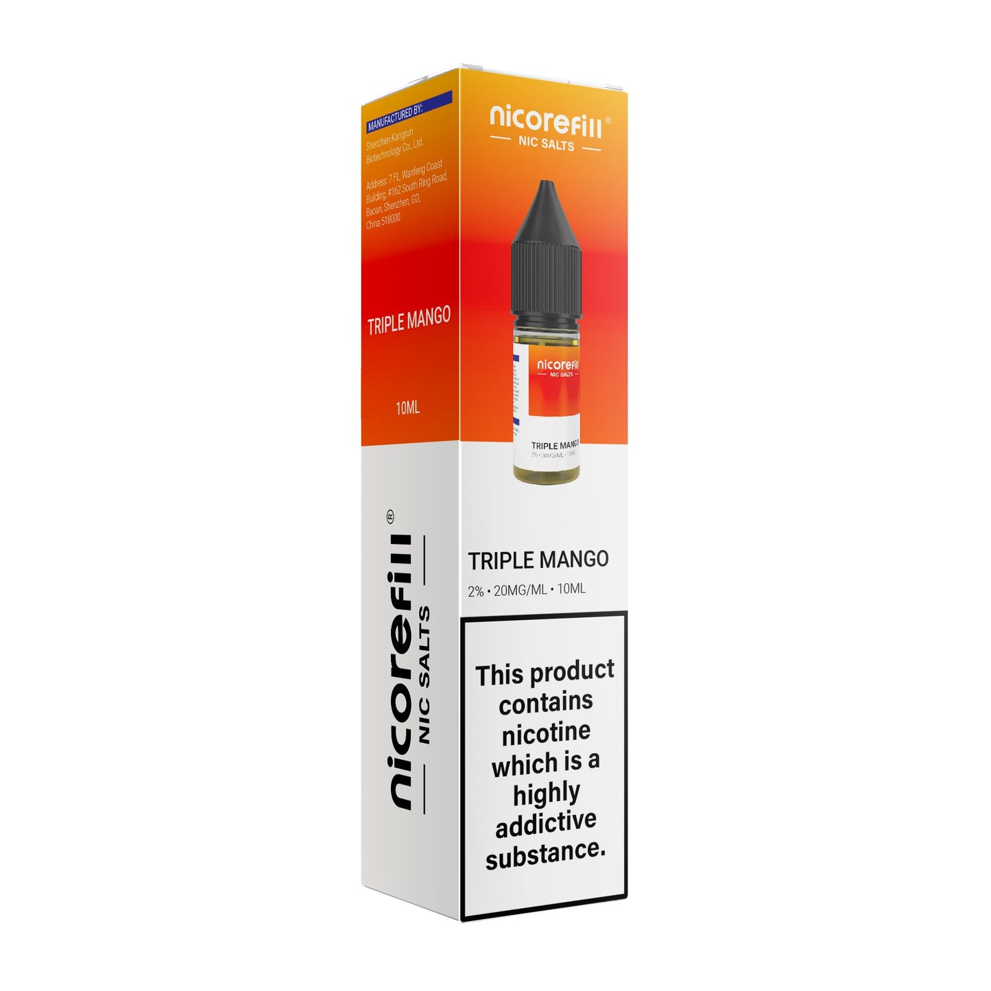 Nicorefill Triple Mango 10ml Nic Salt (Pack of 10)