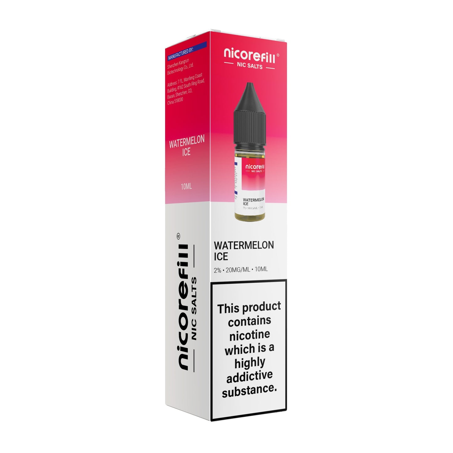 Nicorefill Watermelon Ice 10ml Nic Salt (Pack of 10)