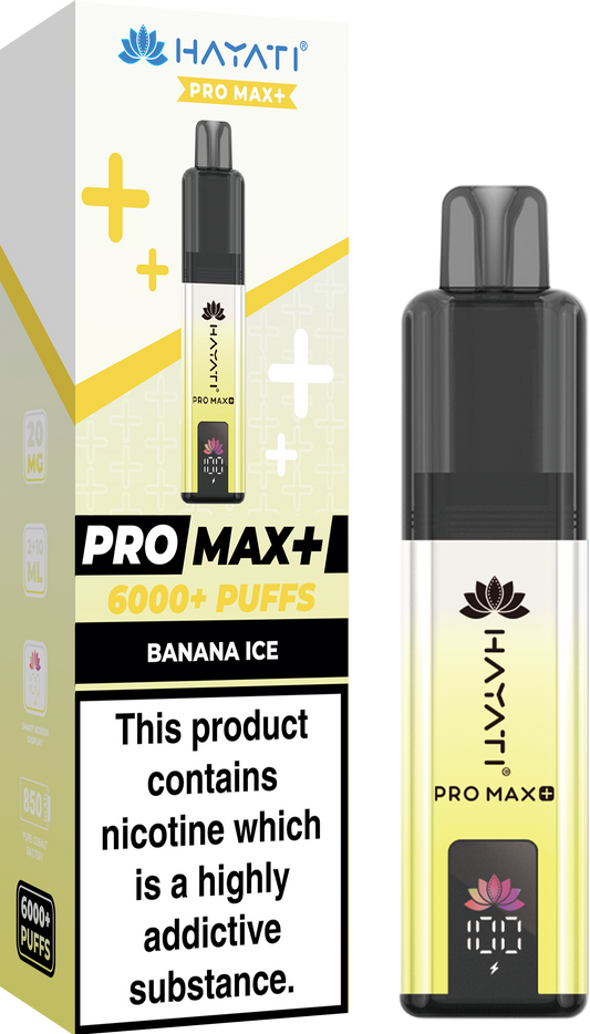 Hayati Pro Max+ 6000 - Banana Ice 20mg (Pack of 5)