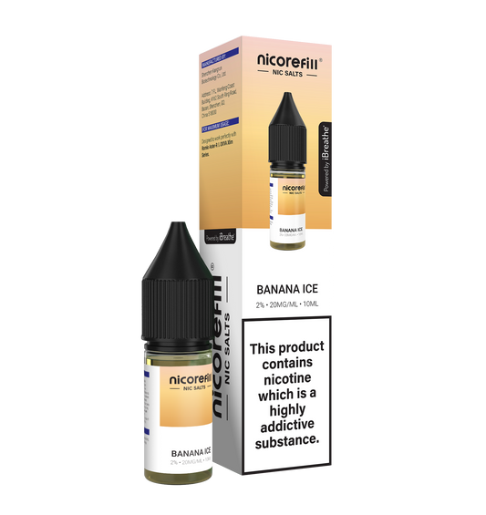 Nicorefill Banana Ice 10ml Nic Salt (Pack of 10)