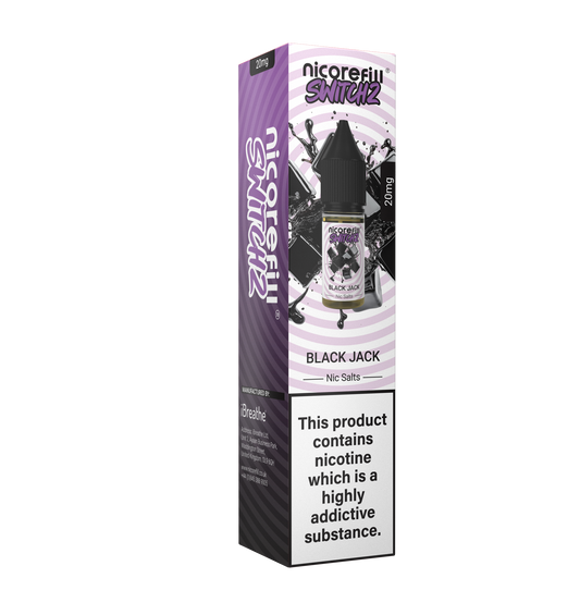 Switch2 Black Jack 10ml Nic Salt (Pack of 10)