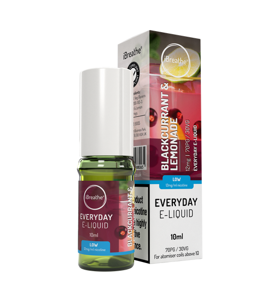 iBreathe Everyday 10ml - Blackcurrant Lemonade (Pack of 5)