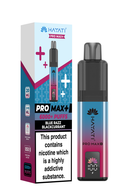 Hayati Pro Max+ 6000 - Blue Razz Blackcurrant 20mg (Pack of 5)