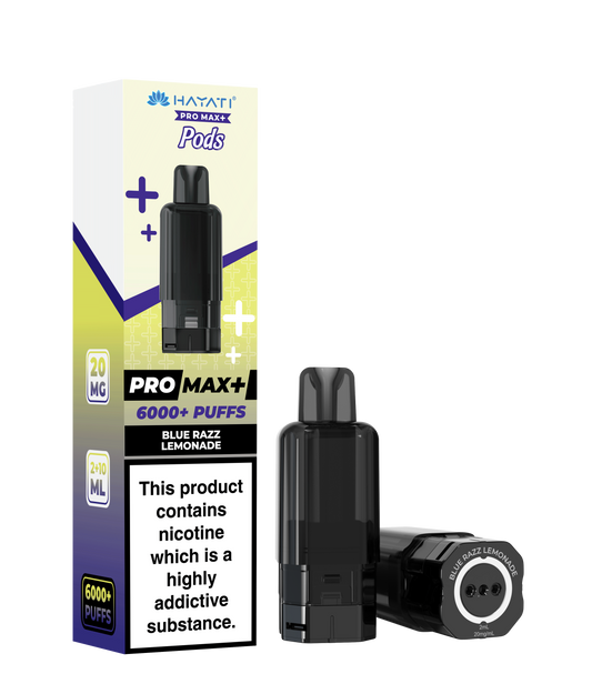 Hayati Pro Max+ Refill Pods - Blue Razz Lemonade 20mg (Pack of 5)