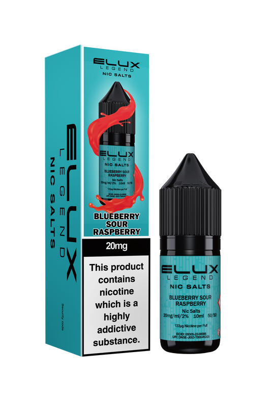 ELUX Legend - Blueberry Sour Raspberry - 10ml Nic Salts (Pack of 10)