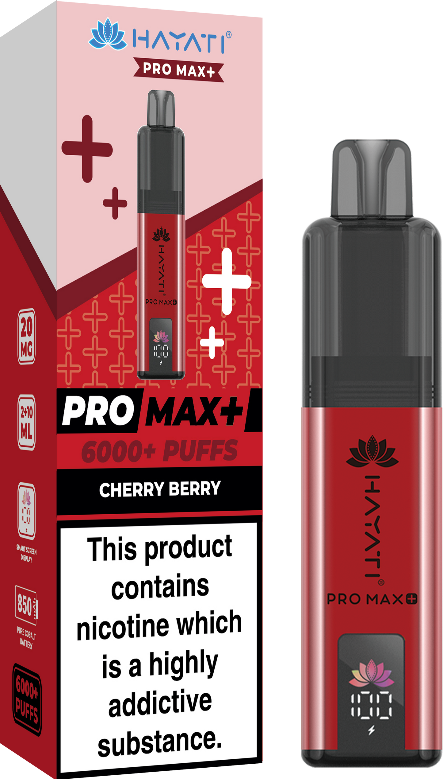 Hayati Pro Max+ 6000 - Cherry Berry 20mg (Pack of 5)