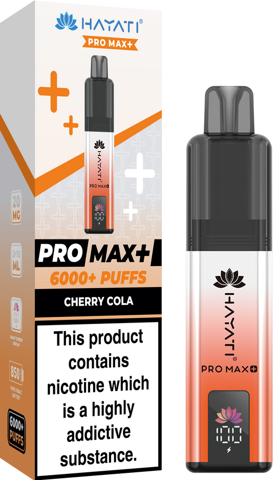 Hayati Pro Max+ 6000 - Cherry Cola 20mg (Pack of 5)