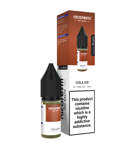 Nicorefill Cola Ice 10ml Nic Salt (Pack of 10)