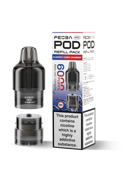 Feoba Pro 6000 Replacement Pod - Blueberry Cherry Cranberry 20mg
