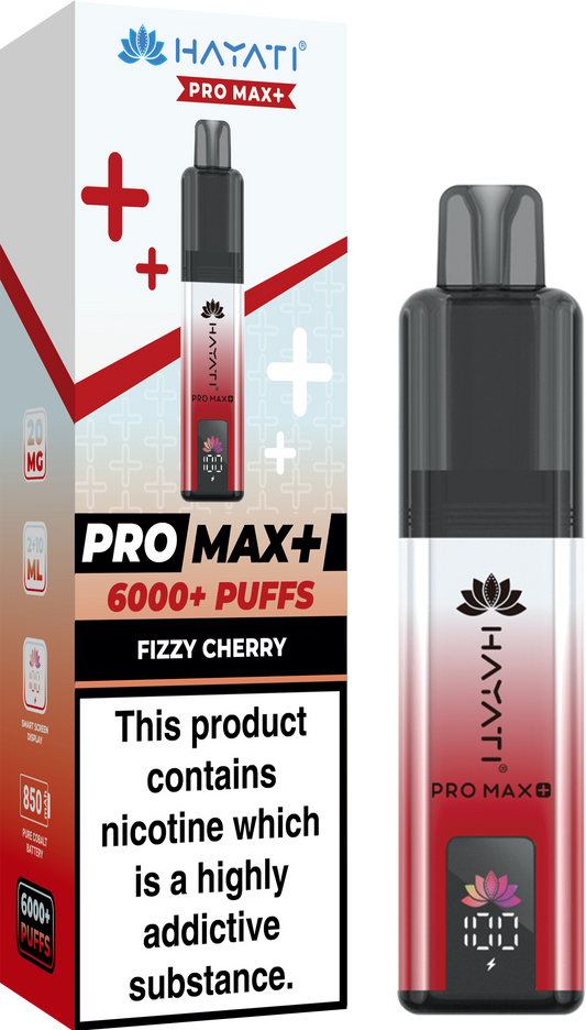 Hayati Pro Max+ 6000 - Fizzy Cherry 20mg (Pack of 5)