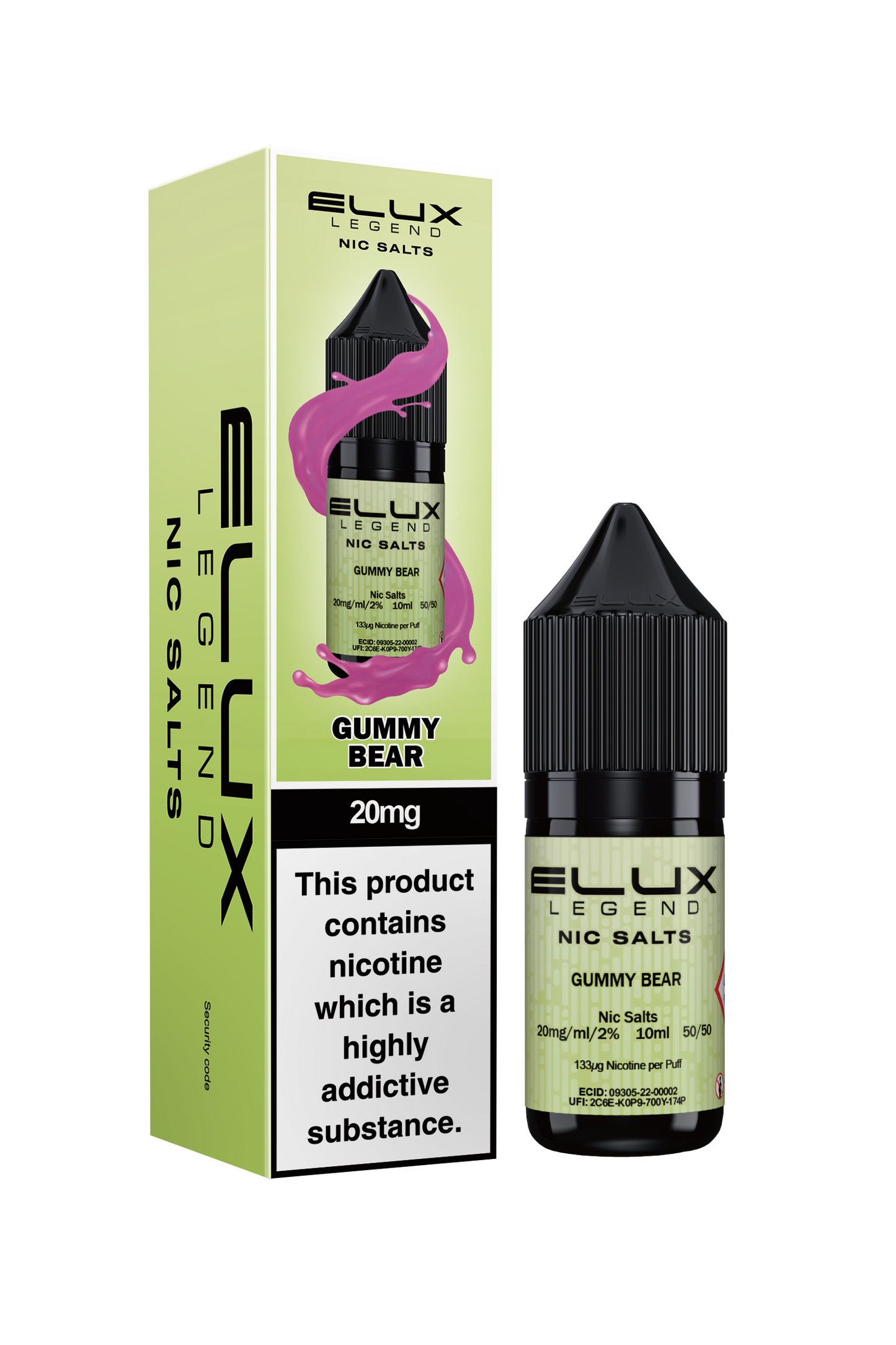 ELUX Legend - Gummy Bear - 10ml Nic Salts (Pack of 10)