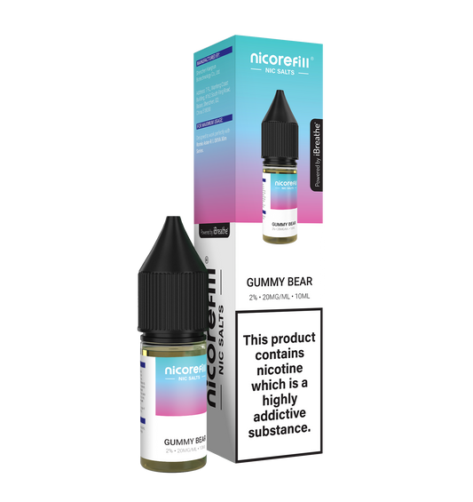 Nicorefill Gummy Bear 10ml Nic Salt (Pack of 10)