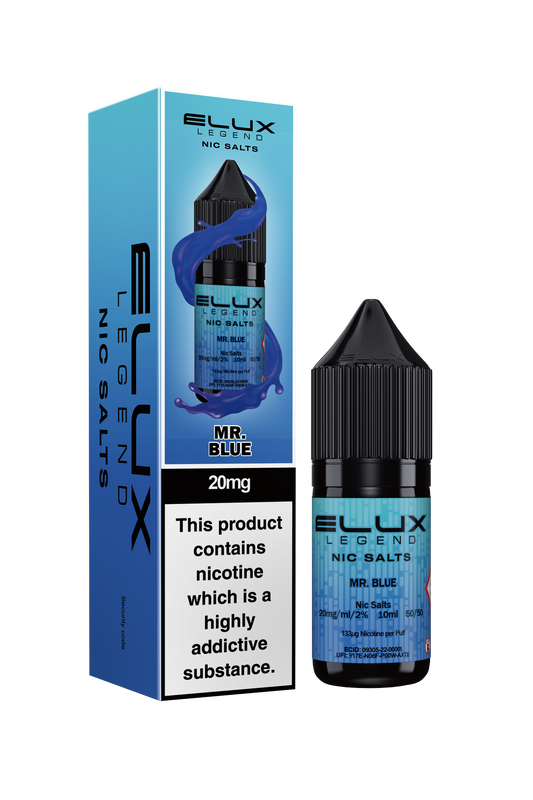 ELUX Legend - Mr Blue - 10ml Nic Salts (Pack of 10)
