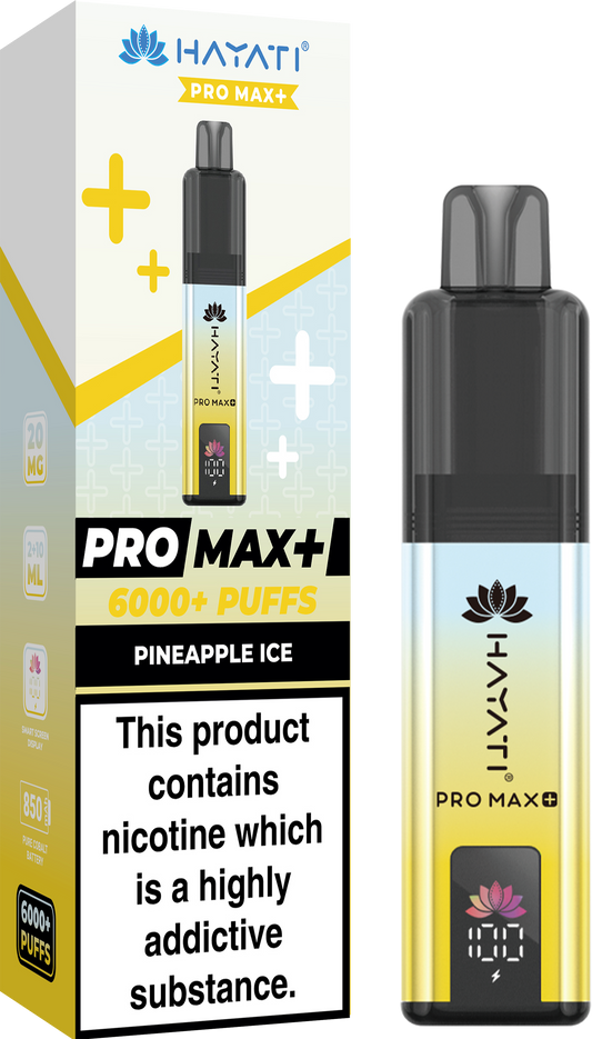 Hayati Pro Max+ 6000 - Pineapple Ice 20mg (Pack of 5)