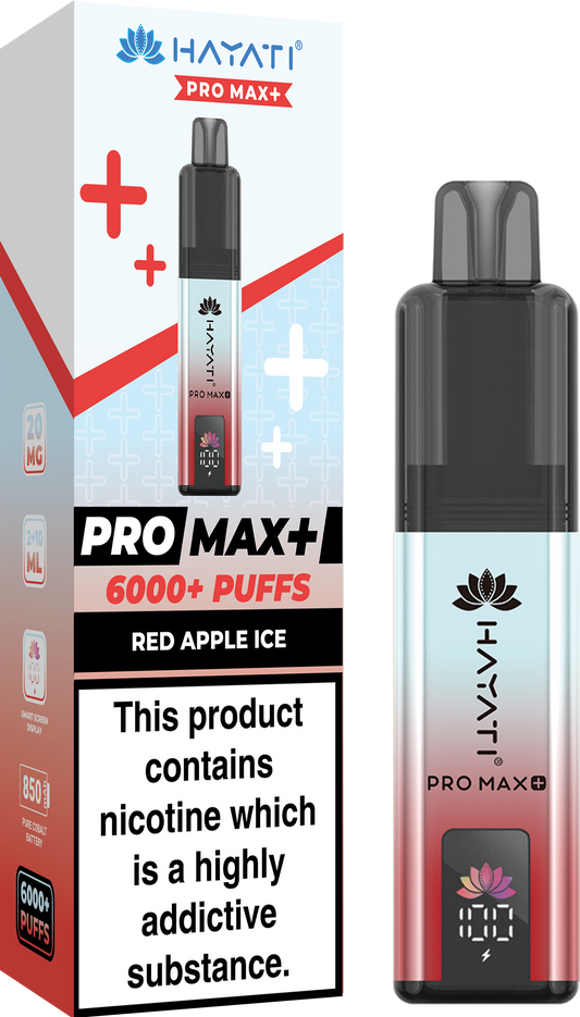 Hayati Pro Max+ 6000 - Red Apple Ice 20mg (Pack of 5)