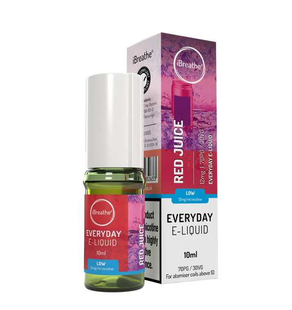 iBreathe Everyday 10ml - Red Juice (Pack of 5)