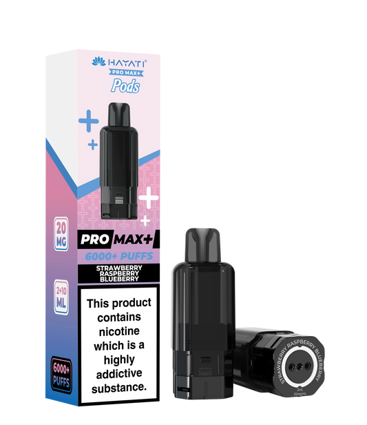Hayati Pro Max+ Refill Pods - Strawberry Raspberry Blueberry 20mg (Pack of 5)