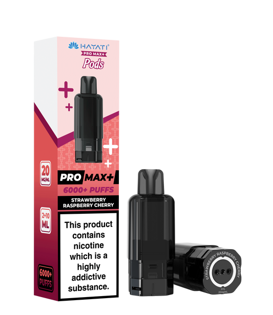 Hayati Pro Max+ Refill Pods - Strawberry Raspberry Cherry 20mg (Pack of 5)