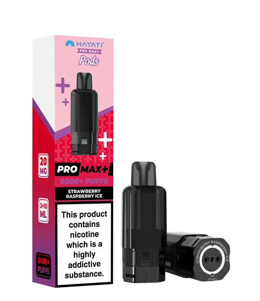 Hayati Pro Max+ Refill Pods - Strawberry Raspberry Ice 20mg (Pack of 5)