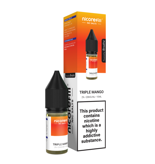 Nicorefill Triple Mango 10ml Nic Salt (Pack of 10)