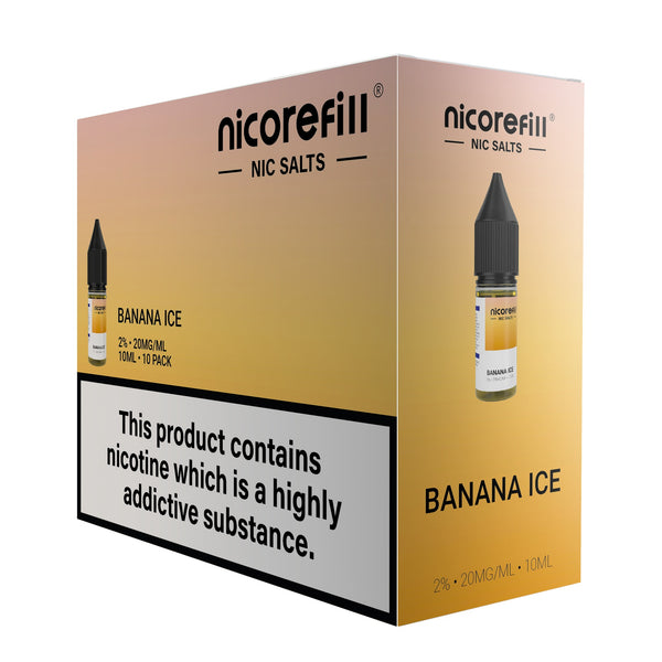 Nicorefill Banana Ice 10ml Nic Salt (Pack of 10)