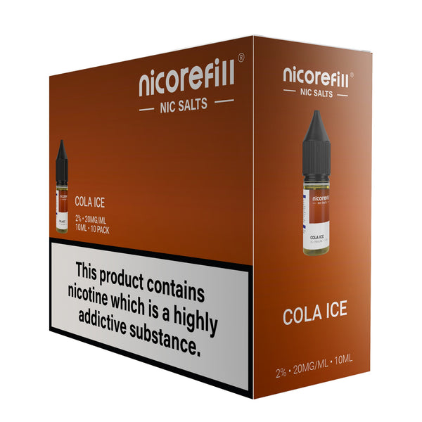 Nicorefill Cola Ice 10ml Nic Salt (Pack of 10)