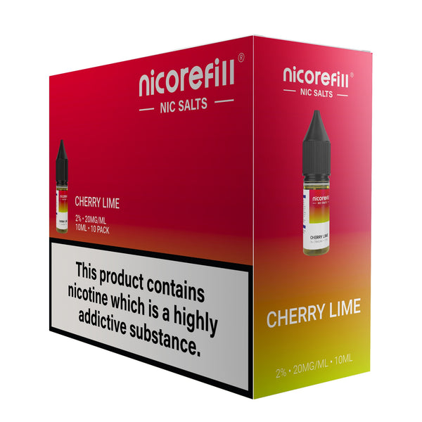 Nicorefill Cherry Lime 10ml Nic Salt (Pack of 10)