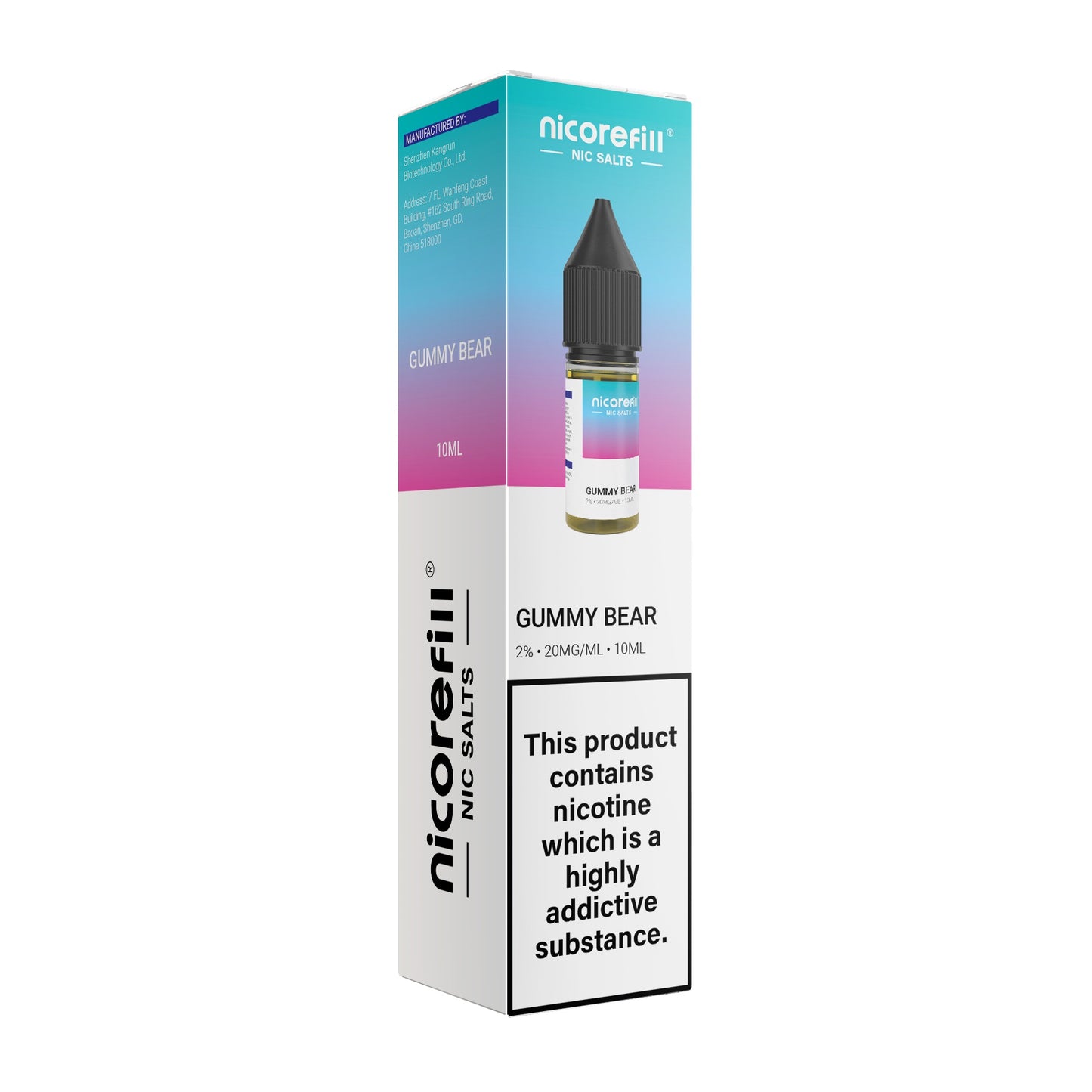 Nicorefill Gummy Bear 10ml Nic Salt (Pack of 10)