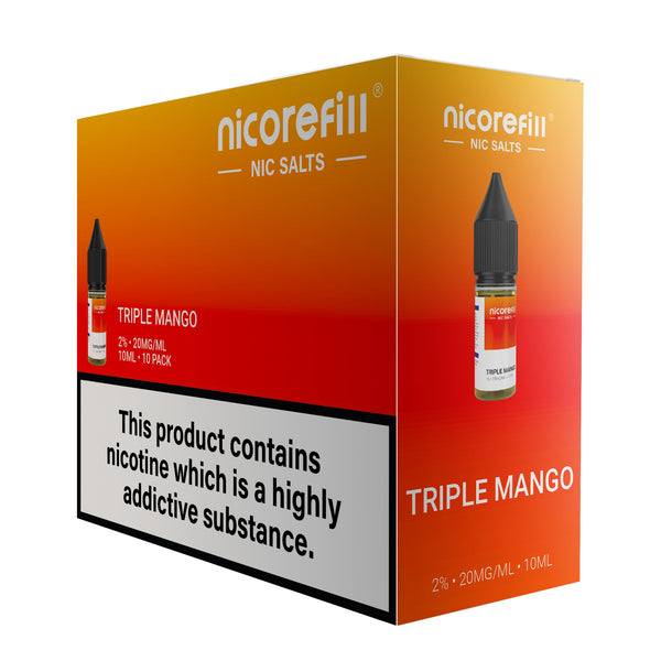 Nicorefill Triple Mango 10ml Nic Salt (Pack of 10)